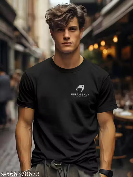 Urban Envy Men Cotton Blend Regular Tshirts