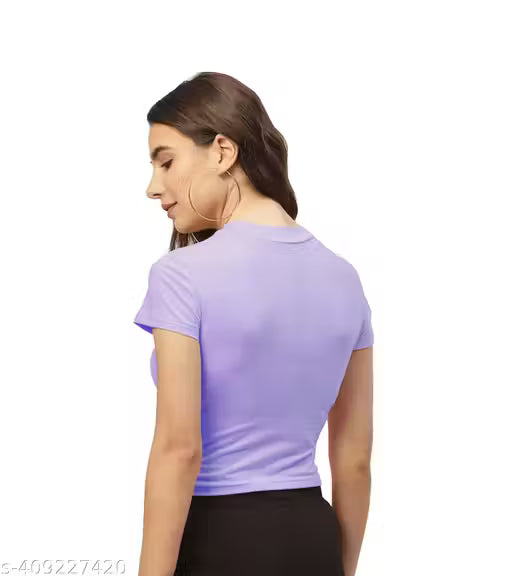 Quirky Trails Crop T-Shirt for Women | Women top I Women crop top I Women crop tshirt I Women tshirt I Women BTS top I Women black top I Women cotton top I Women cotton tshirt I Women half sleeves tshirt I Tshirt