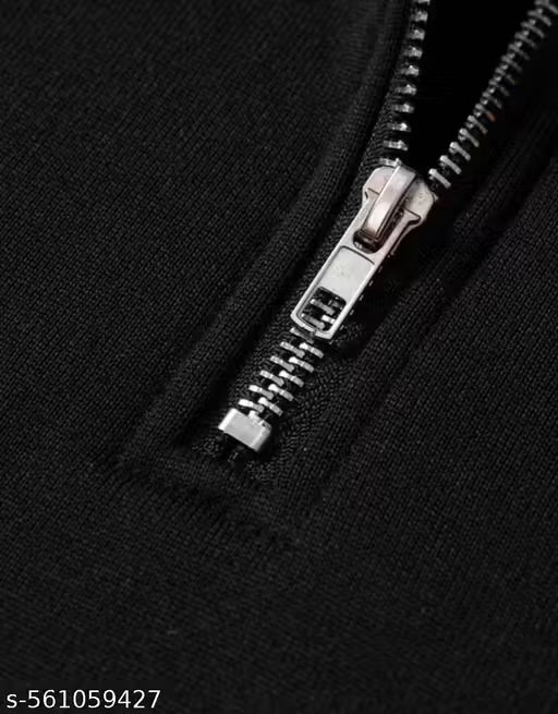 Unisex Black zipper fleece sweatshirt | Black sweatshirt for men | Black sweatshirt for girls | Trendy zipper sweatshirt .