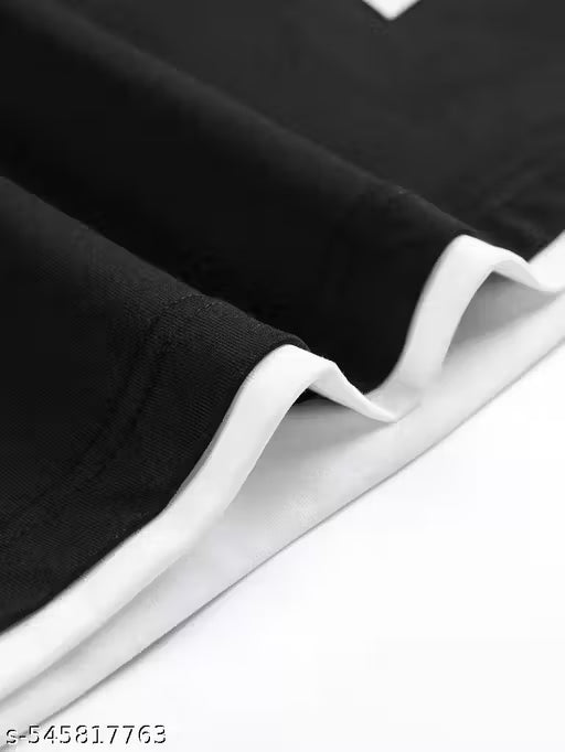 Men's Spring Summer Casual Short Sleeve T-Shirt - Round Neck Regular Fit with Contrast White Collar Trim, Breathable Fabric for Casual Attire & Light Exercise, Hand Wash Only, Layered Neck Design | Simple Clean Design, Shirts for Summer.....
