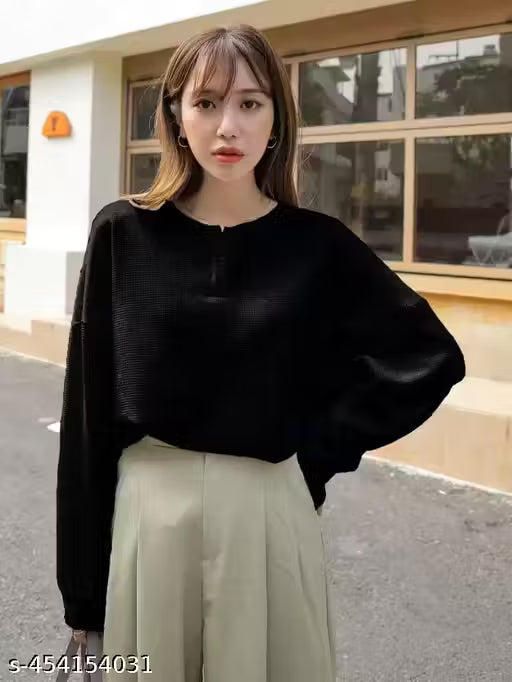 Spring New Korean Chic Simple Round Neck Base Shirt Loose and Lazy Inner with Long Sleeve T-Shirt Top Women