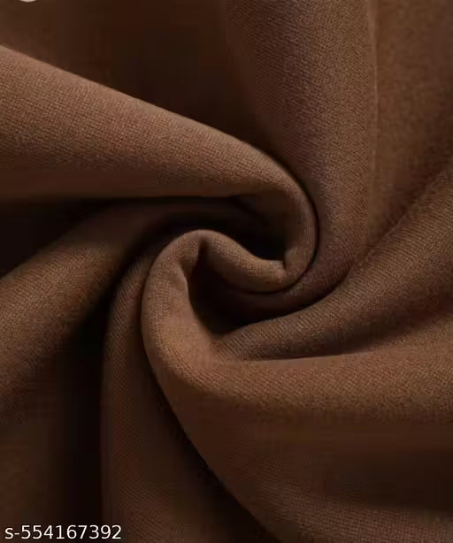 WOMEN FULL SLEEVE SOLID BROWN HOODED SWEATSHIRT