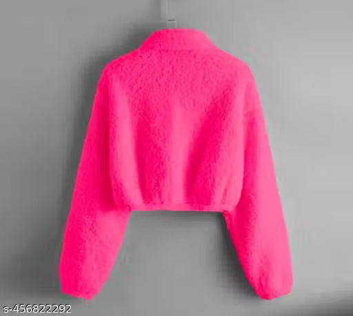 Full sleeve solid crop sweatshirt