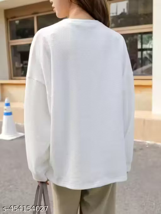 Spring New Korean Chic Simple Round Neck Base Shirt Loose and Lazy Inner with Long Sleeve T-Shirt Top Women
