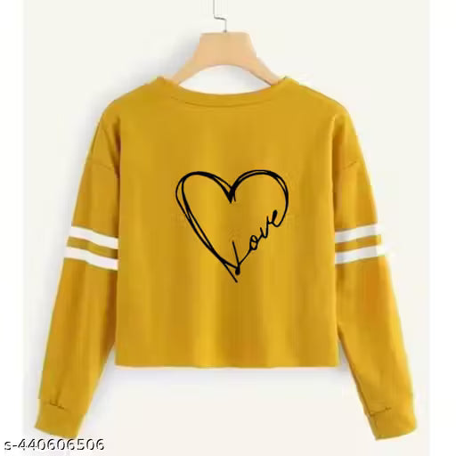 Women's Trendy Long Sleeve Maroon Printed Crop Top T-Shirt – Solid Cotton Blend Top for Girls | Women's Crop Top | Maroon Top | Long Sleeve Crop Top | Cotton Blend Crop Top | Casual Crop Top | Women's Fashion Top | Printed Crop Top | Women's T-Shirt
