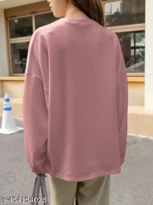 Spring New Korean Chic Simple Round Neck Base Shirt Loose and Lazy Inner with Long Sleeve T-Shirt Top Women